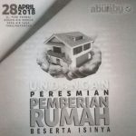 Dikawasan Desa Air Saga, Hari Ini Peresmian Rumah Beserta Isinya
