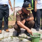 Kajari Belitung Hadiri Peletakan Batu Pertama Kantor Desa Aik Raya