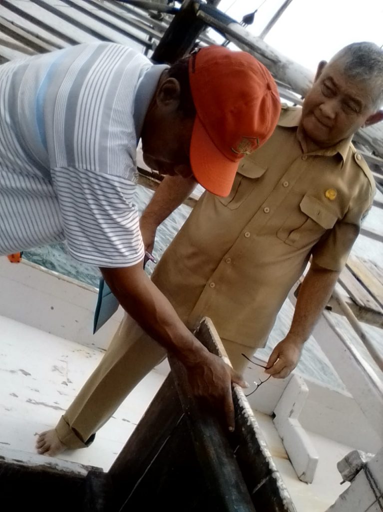 Dinas Perikanan Cek Fisik kapal Penangkap Ikan Nelayan Tanjung Binga 2 IMG 20190521 WA0008