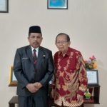 Ka Kan Kemenag Beltim Terima Silatuhrahmi dari Ketua Dewan Haksu Matakin