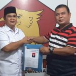 Eddy Surahman Serahkan Berkas Pendaftaran Ke Gerindra Beltim