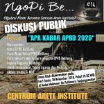 Centrum Arete Institute Gelar Diskusi Publik, “Apa Kabar APBD 2020”