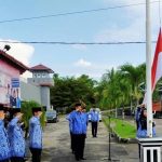3 Petugas Wanita Pengibar Bendera Saat PHI Ke-91 Di Lapas II B Tgpandan
