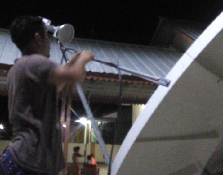 Ujicoba Lewat Vsat, Masyarakat Pulau Sumedang Sudah "Merdeka" Sinyal 5 1584191326702