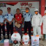 PMI Lakukan Penyemprotan Desinfektan Di Lapas Tanjungpandan