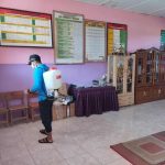 Desa Ibul lakukan Penyemprotan Desinfektan di Layanan Publik/Tempat Ibadah