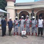 MC3 Lakukan Kegiatan Penyemprotam Sanitizer Di Beberapa Masjid/Surau