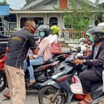 Peduli Bersama Lawan Covid-19, PPI Belitung Bagikan Masker/Hand Sanitizer