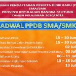 Ini Jadwal Pengumunan Penerimaan SMA/SMK se Babel Tahun Ajaran 2020-2021