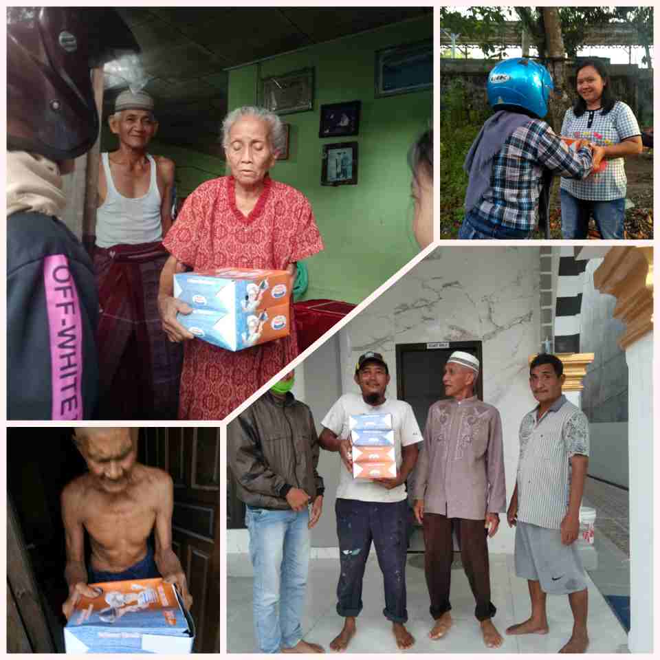 Hari ke 9, BEM AMB, IKPB & KNPI Turun Kelapangan Bagikan Nasi Kotak 4 inCollage 20200521 214839219