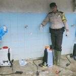 Cegah Covid-19, Desa Ibul Lakukan Penyemprotan Desinfektan