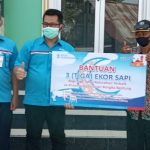 Bank Sumsel Babel Serahkan Bantuan Hewan Qurban Sapi Kepada Desa Suak Gual