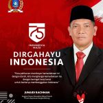 Anggota DPRD Babel Junaidi Rachman Ucapkan HUT RI ke 75