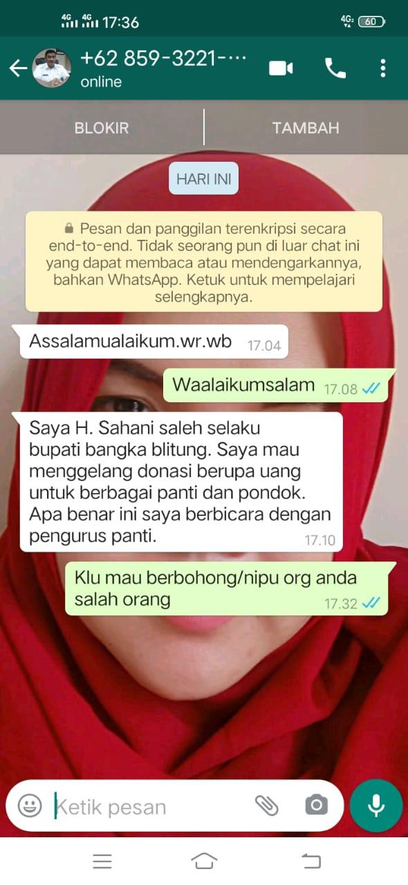 Posko Pilot Minta Aparat Usut Oknum Catut Nama Bupati Buat Galang Donasi 4 IMG 20200916 WA0004