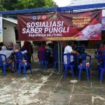 Sosialisasi Saber Pungli Kabupaten Belitung di Kantor Desa Dukong