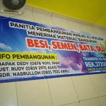 Renovasi Masjid Al-Ikhlas, Panitia Ucapan Terima Kasih Bantuan Dermawan