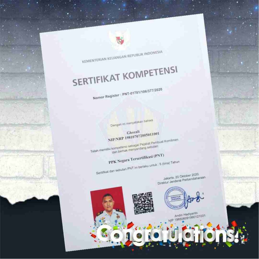 Diserahkan Oleh Kepala KPPN, PPK Lapas Tanjungpandan Bersertifikasi 2 IMG 20201229 WA0063