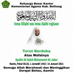 Kemenag Belitung Berikan Ucapan Bela Sungkawa Wafatnya Syaikh Ali M. Jaber