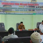 Sosialisasi KMA 660 Tahun 2021 kepada 169 Jamaah Calon Haji Kab Belitung