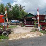 Poskamling Sagu  Fasilitasi Pembagian Sembako ke Warga Terpapar Covid-19