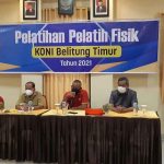 Pelatihan Pelatih Fisik Koni Kabupaten Beltim Tahun 2021