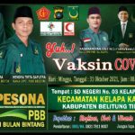 31 Oktober, PBB Beltim Gelar Vaksin di SDN 3 Desa Mentawak – Kelapa Kampit