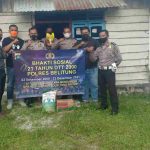 Kaitan HUT ke-21, DTT-SMDE 2000 Polres Belitung Gelar Baksos