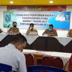Di Kantor Camat Tgpandan Digelar Sosialisasi Perda Nomor 1 Tahun 2022 Tentang Penataan Desa