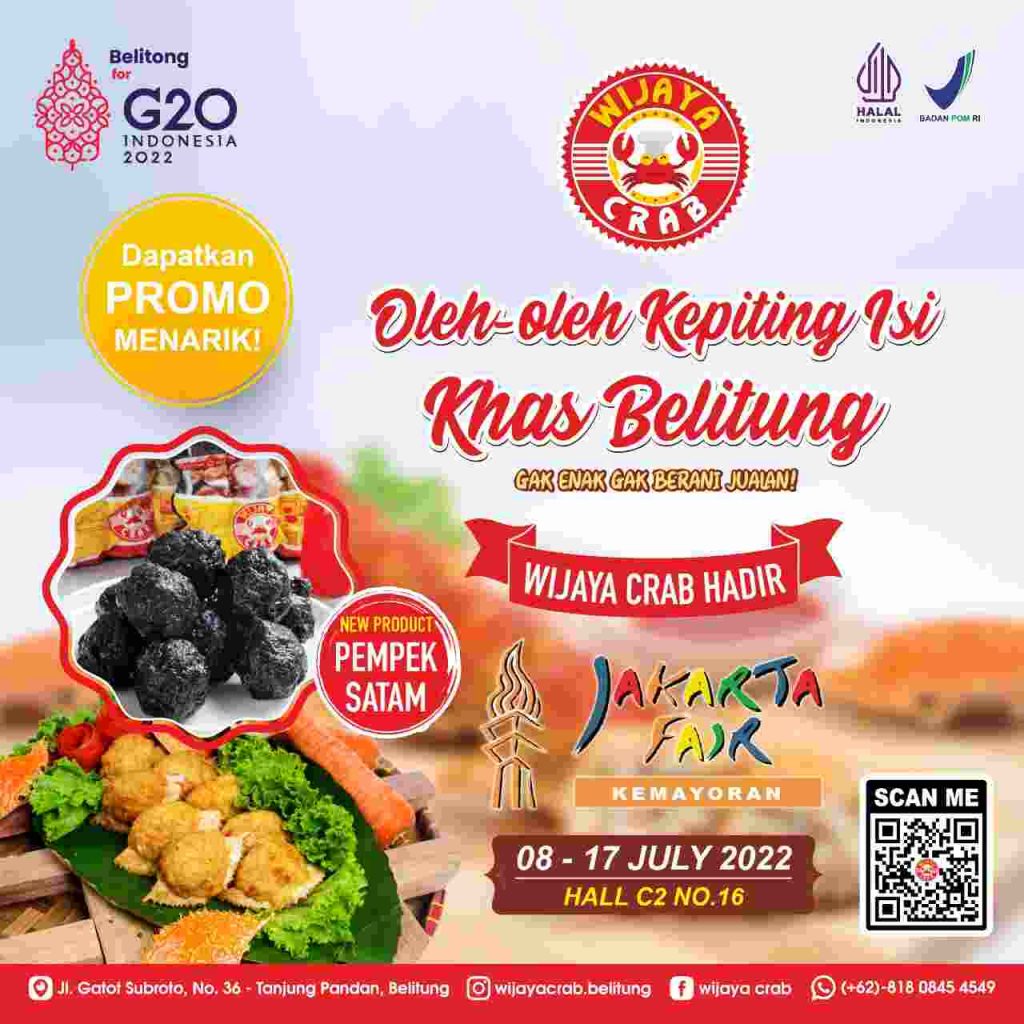 Oleh-oleh Kepiting dari UKM Wijaya Crab dan UKM Sirup jeruk kunci hadir di Pekan Raya Jakarta 3 IMG-20220703-WA0084