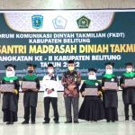 Ka Kan Kemenag Belitung Hadiri 137 Wisuda Santri/an Madrasah Diniyah se Kab Belitung