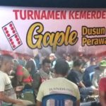 Semarakkan HUT Kemerdekaan RI ke 77, Lamantaf Cup 1 Gelar Turnamen Gaple Dusun Perawas