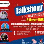 Di Auditorium Zahari MZ- Manggar, Gemawira Pulau Belitong Gelar Talkshow Ekonomi & Bazar UMKM