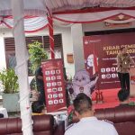Seremoni dan Estafet/serah Terima Bendera Parpol Peserta Pemilu 2024 pada kegiatan Kirab Pemilu Tahun 2024 di Tingkat KPU Belitung