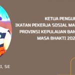 Doddy Dirnadi, S.E Jabat Ketua Ikatan Pekerja Sosial Masyarakat Provinsi Kepulauan Bangka Belitung.
