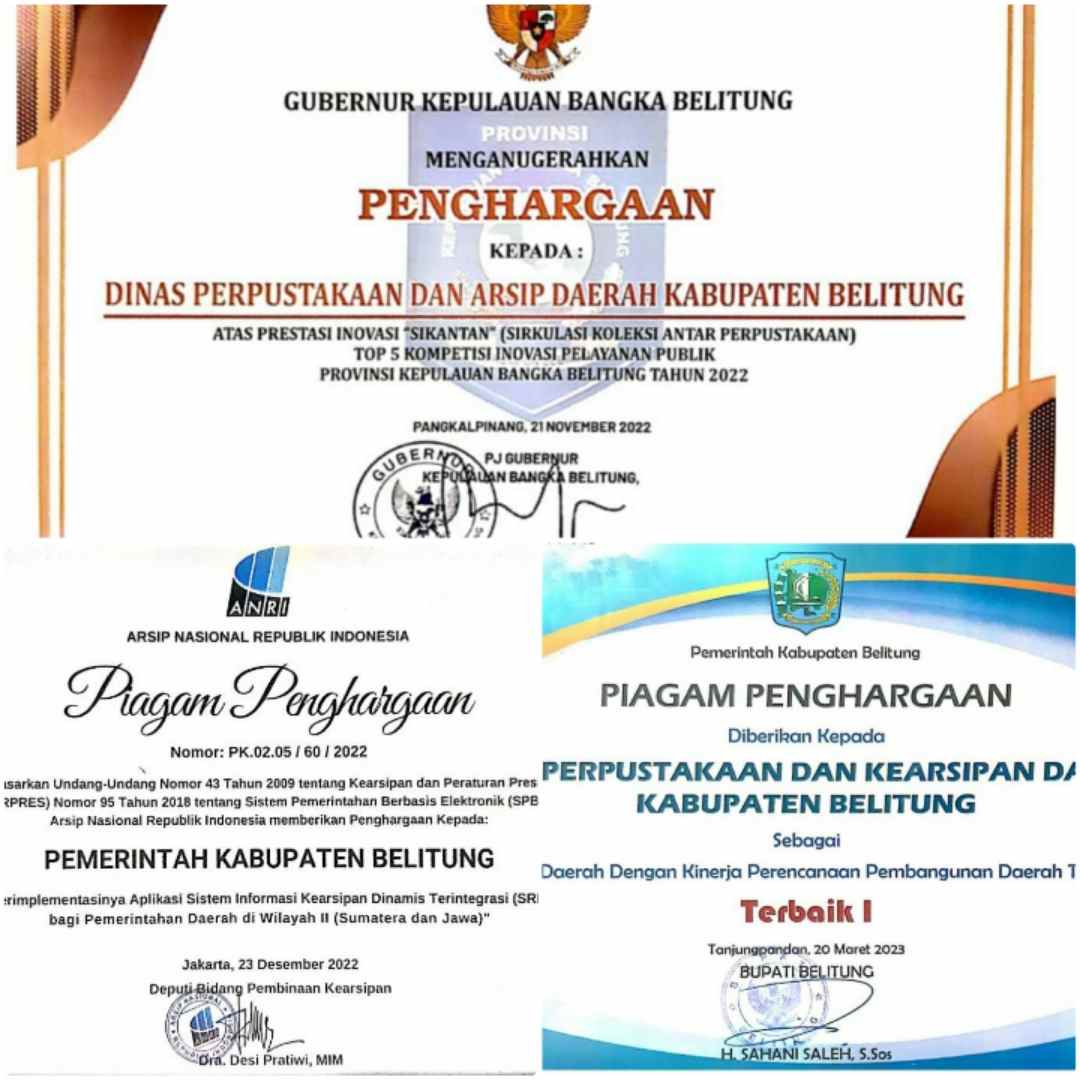 Apa Saja Penghargaan yang diberikan kepada Dinas Perpustakaan dan Kearsipan Kabupaten Belitung di Tahun 2022, Ini Rinciannya 4 IMG_20230321_081553