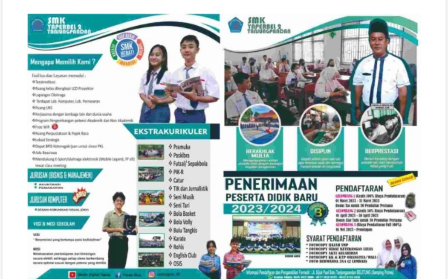 Pendaftaran Peserta Didik Baru Tahun Pelajaran 2023/2024 Di SMK Yaperbel 2 Tanjungpandan untuk  Tahap 2 Mulai 1 April Hingga 31 April 2023 2 IMG_20230410_173154