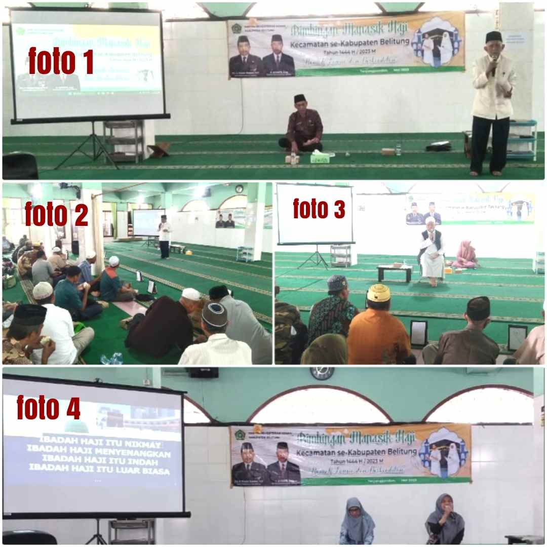 Kepala Kemenag Belitung Tutup Bimbingan Manasik Haji Tingkat Kecamatan se-Belitung, Termasuk Gambaran Keberangkatan Calhaj ke Tanah Suci 5 1684685105394