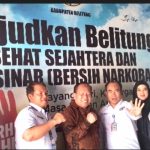 Senator Babel yang juga Anggota DPD RI Ir. H. Darmansyah Husein bersama BNNK Belitung Ajak Masyarakat Belitung Wujudkan Belitung Bersih dari Narkoba