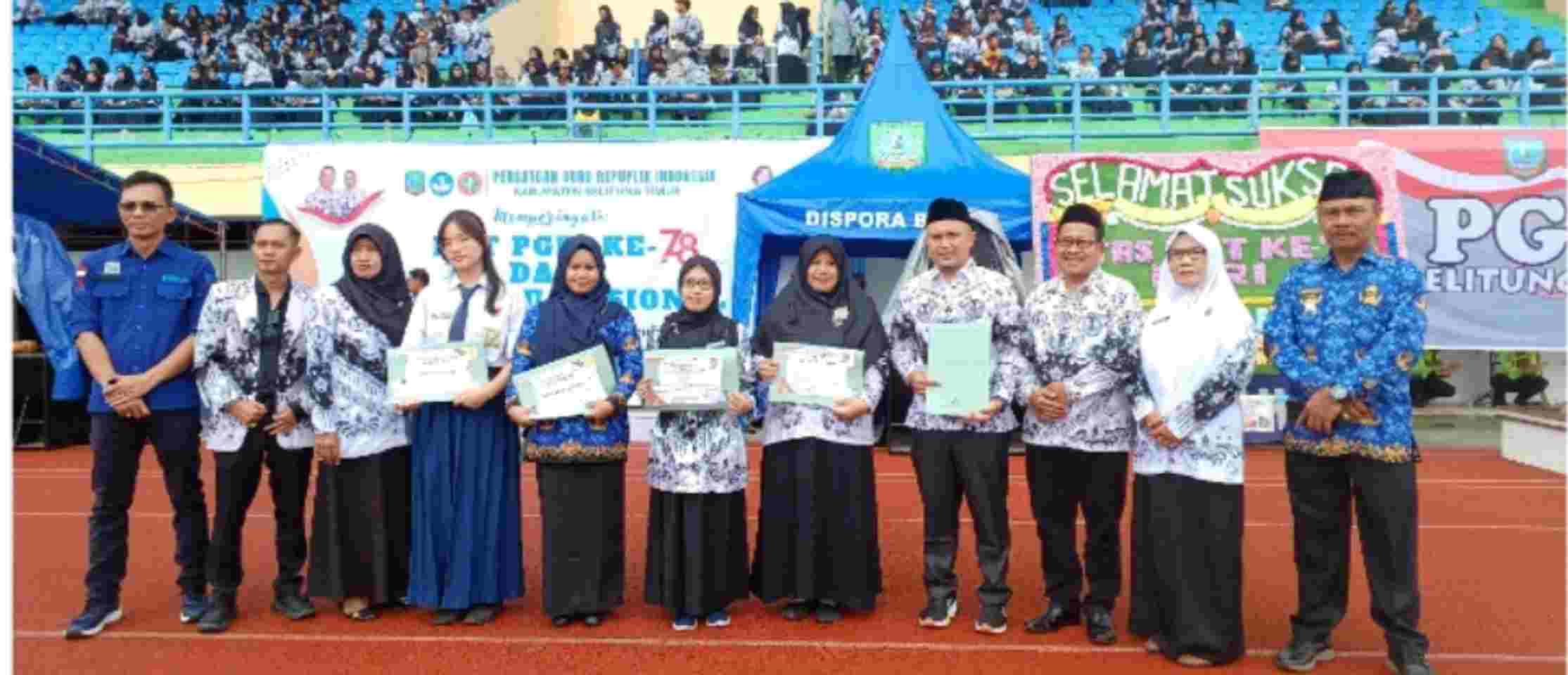 Meriahnya perayaan HUT Ke-78 PGRI dan Hari Guru Nasional Tahun 2023 Kabupaten Belitung Timur 6 IMG 20231127 101410