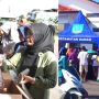 Ratusan Ibu-Ibu Berebut Beras Subsidi di Operasi Pasar Murah di Belitung Timur