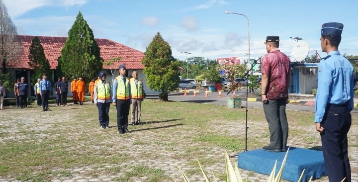 Bandara Internasional H.AS Hanandjoeddin menggelar apel penutupan Posko Angkutan Lebaran untuk periode 1445 H / 2024 M. 2 IMG 20240419 135800