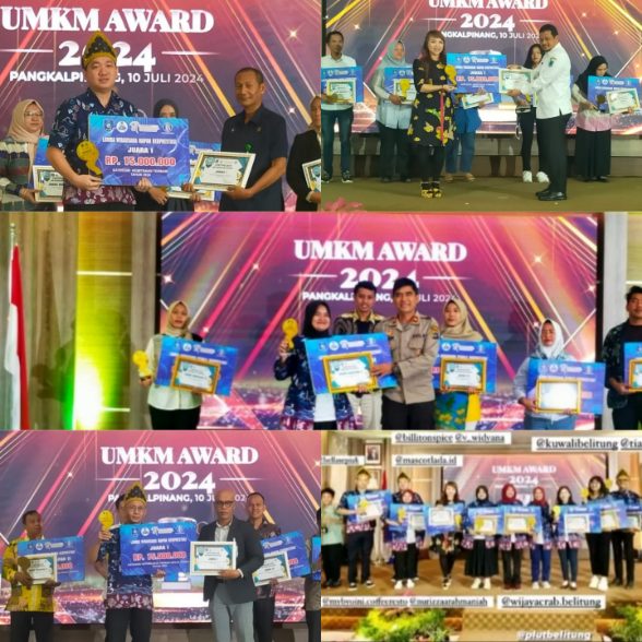 Belasan UMKM Belitung dari Berbagai Kategori Raih Penghargaan UMKM Award Tingkat Provinsi Bangka Belitung Tahun 2024 4 IMG 20240710 184652