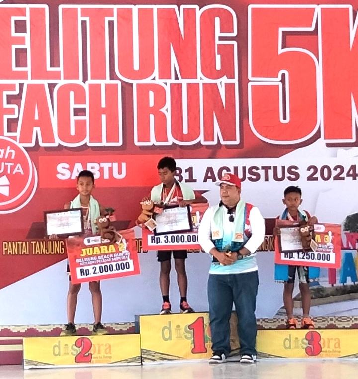 Siswa SDN 41 Tanjungpandan Raih Medali Emas di Belitung Beach Run 2024 ini Cita-citanya Ingin Jadi Personil Brimob 2 IMG 20240904 122838