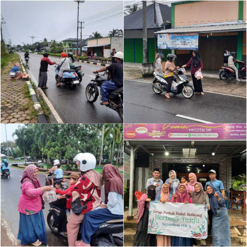 Berbagi Berkah di Bulan Ramadan: Grup Peduli Halal Belitong dan Mahasiswa Politeknik Belitung Bagikan Takjil Halal 3 IMG 20250315 171120