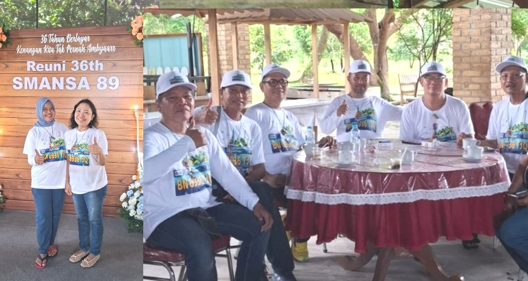 Reuni 36 Tahun SMAN 1 Tanjungpandan Angkatan 89 Meriah di Pantai Marina Sijuk