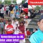 Meriah! Jalan Sehat Desa Air Saga Warnai HUT RI ke-80