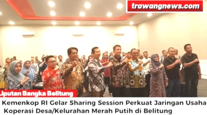 Kemenkop RI Gelar Sharing Session Perkuat Jaringan Usaha Koperasi Desa/Kelurahan Merah Putih di Belitung