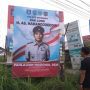 Pemdes Perawas Pasang Spanduk Dukungan HAS Hanandjoeddin Sebagai Pahlawan Nasional Terpampang di kawasan Jalan Sudirman