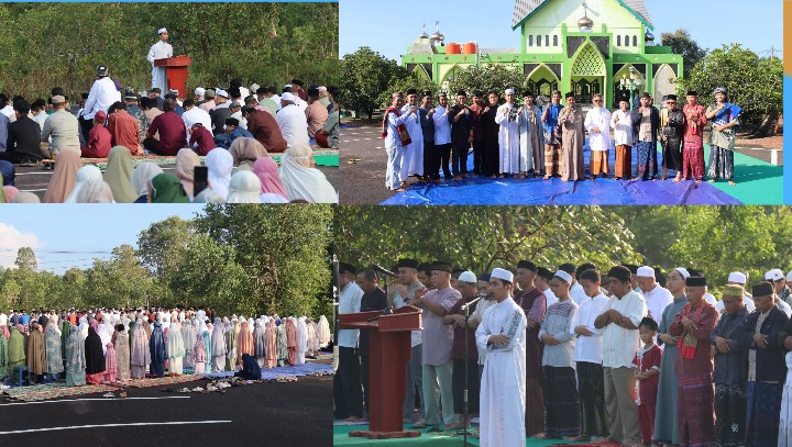 Di halaman Islamic Center Masjid Ahmad Dahlan, Manggar: Ratusan Warga Muhammadiyah Beltim Laksanakan Sholat Idulfitri 7 Di halaman Islamic Center Masjid Ahmad Dahlan, Manggar: Ratusan Warga Muhammadiyah Beltim Laksanakan Sholat Idulfitri