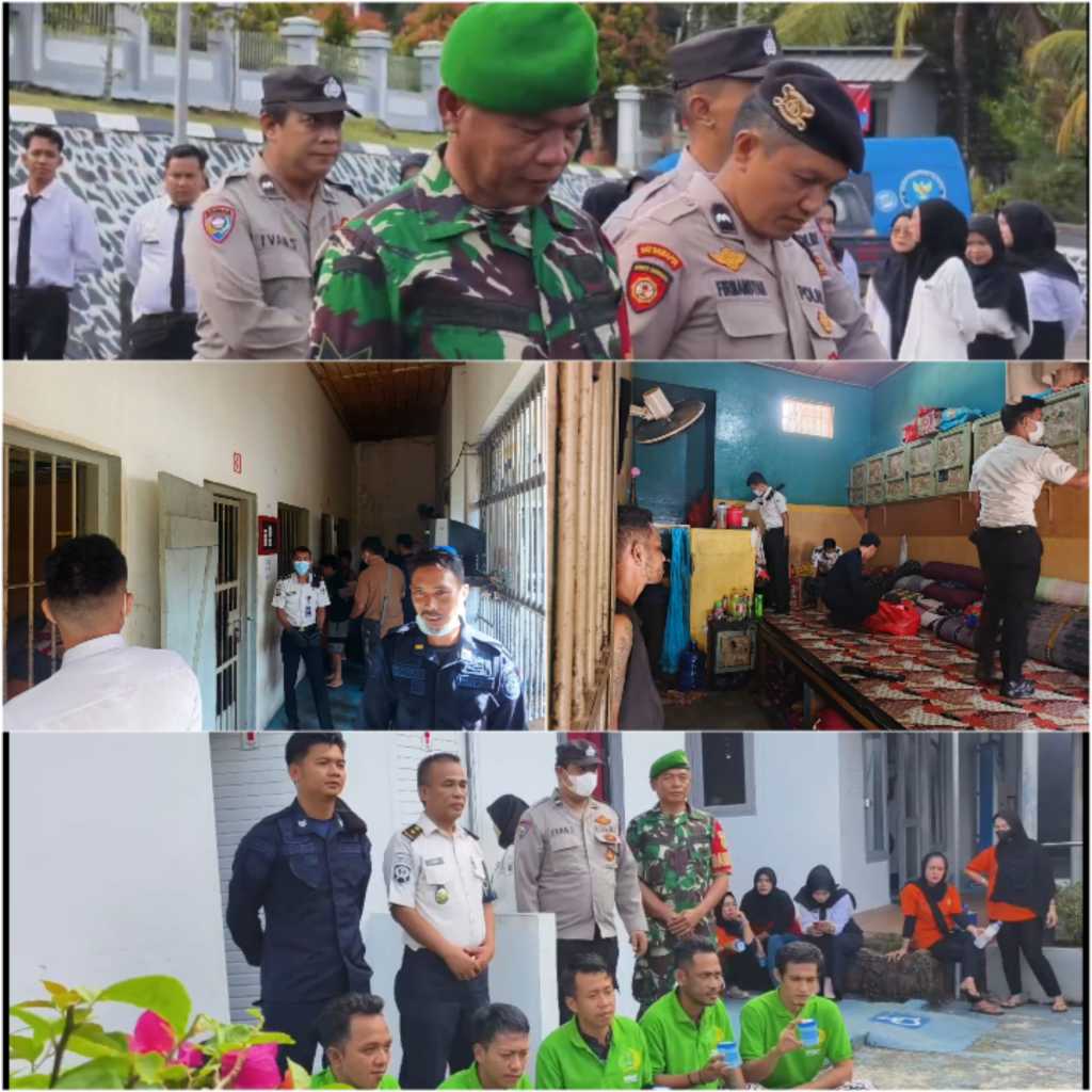 Babinsa Serka Sudartono Hadiri Kegiatan Pemeriksaan dan Tes Urine Narapidana di Lapas Kelas II Tanjungpandan 2 IMG 20260402 133549
